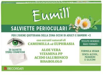 Eumill salviette perioculari 20 pezzi