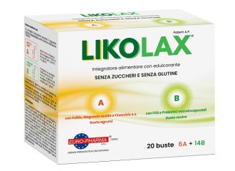 Likolax 6 bustine a 5 g gusto agrumi + 14 bustine b 3 g gusto neutro senza glutine