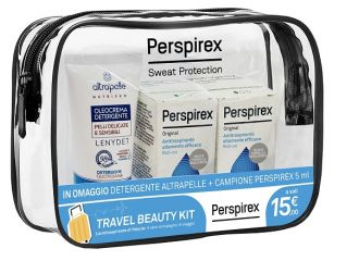 Perspirex roll on original travel kit 2 roll on original 20 ml + 1 detergente altrapelle omaggio
