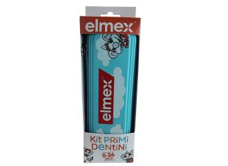 Elmex kit primi dentini 0-36 mesi 1 elmex bimbi dentifricio 50 ml + 1 elmex spazzolino bimbi educativo new 0-3 anni
