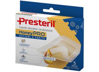 Cerotto idroattivo cicatrizzante presteril honeypro 5x7 cm 5 pezzi