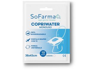 Copriwater monouso 10 pezzi sofarmapiu'
