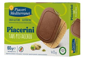 Piaceri mediterranei piacerini tabs pistacchio 4 pezzi da 15 g