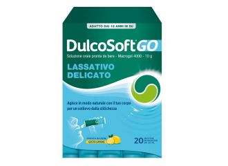 Dulcosoft go senza zucchero senza glutine senza lattosio gusto limone 20 bustine da 20 ml
