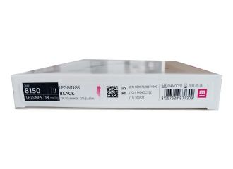 Leggings compressione graduata 18mmhg black 4