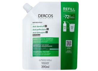Dercos technique shampoo antiforfora ds grassi refill 390 ml