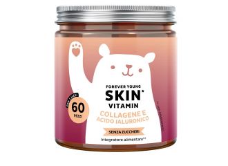 Bears with benefits forever young skin vitamin 60 caramelle gommose con edulcoranti senza zuccheri