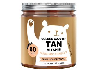 Bears with benefits golden goddess tan vitamin 60 caramelle gommose con edulcoranti senza zuccheri senza glutine