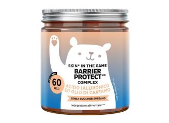 Bears with benefits skin in the game barrier protect complex 60 caramelle gommose gusto mango-arancia con edulcoranti senza zuccheri