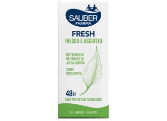 Sauber deo 48h fresh fresco e asciutto gel 30 ml