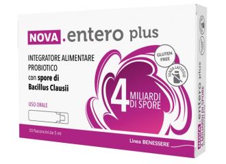 Nova entero 4 miliardi 10 flaconcini 5 ml senza glutine senza lattosio