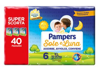 Pampers sole&luna trio xl 40 pezzi