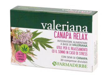 Valeriana canapa relax 30 compresse divisibili