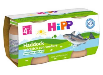 Hipp omogeneizzato di filetti di haddock selvatico con verdure 2x80 g
