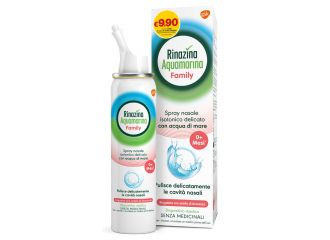 Spray nasale isotonico rinazina aquamarina family promo 100 ml