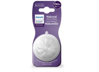 Avent tettarella natural response flusso 2 0 mesi+ 2 pezzi