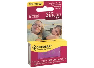 Ohropax silicon pink tappi preauricolari 6 pezzi
