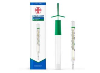 Termometro clinico ecotherm in vetro al gallio senza mercurio range temperatura misurata 35,5-42 gradi