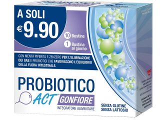 Probiotico act gonfiore 10 bustine