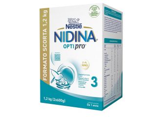 Nidina optipro 3 polvere 2 pezzi da 600 g