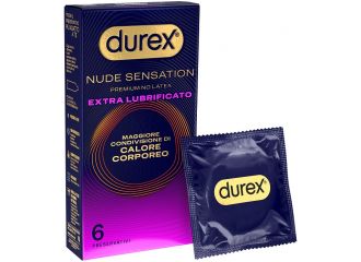 Durex nude sensation regular extra lubrificato 6 pezzi