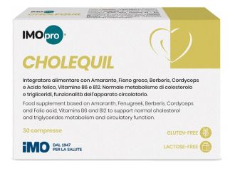 Imopro cholequil 30 compresse nuova formulazione