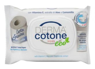Dermacotone salviettine carta igienica eco umidificata 20 pezzi