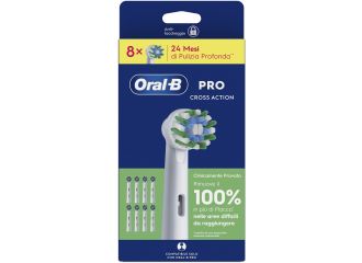 Oralb crossaction refill 8 pezzi