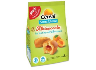 Cereal albicoccola tortina albicocca 5 pezzi da 35 g senza lattosio