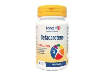 Longlife betacarotene 25000ui 30 compresse divisibili senza glutine