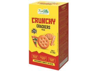 Foralle crunchy crackers pizza 5 bustine x 30 g senza olio di palma, gusto dolce salato