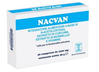 Nacvan 30 compresse da 1300 mg senza glutine senza lattosio
