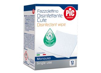 Pic solution fazzolettino disinfettante cute 12 pezzi