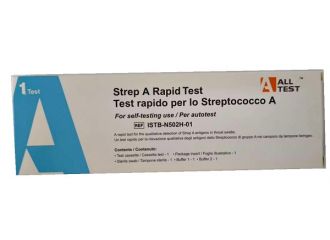 Test antigenico rapido alltest strep a rilevazione qualitativa antigeni streptococco a nei campioni di tampone faringeo auto raccolti
